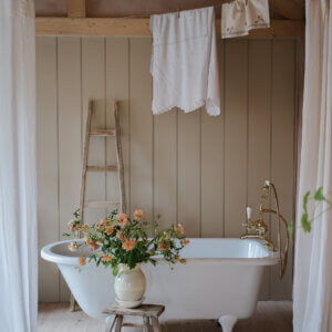 MDF wall panelling in a bathroom