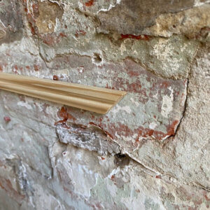 Bead Moulding against Wall to be used with Regency Panelling