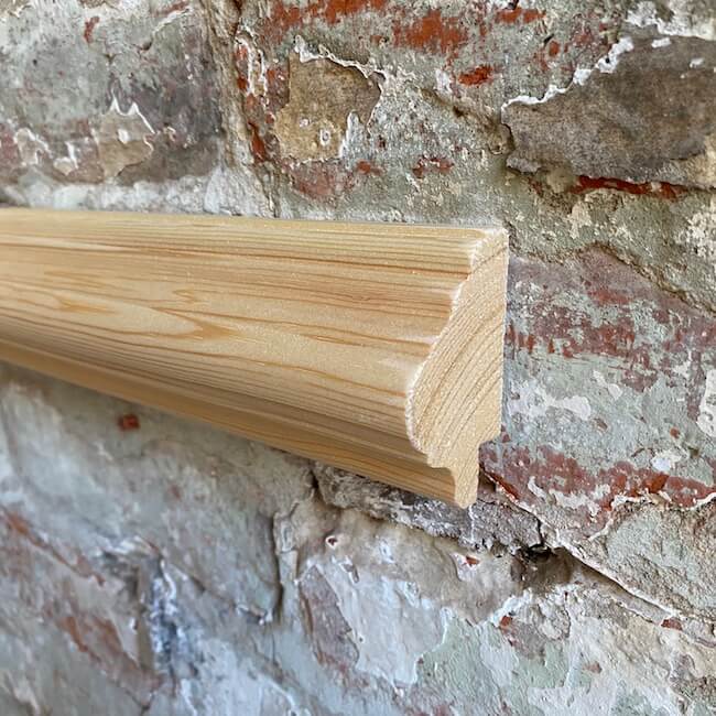 deep rebated dado rail for wall panelling