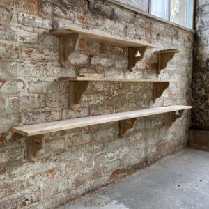 shelving with brackets