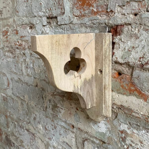 wooden shelf bracket to create wooden shelving