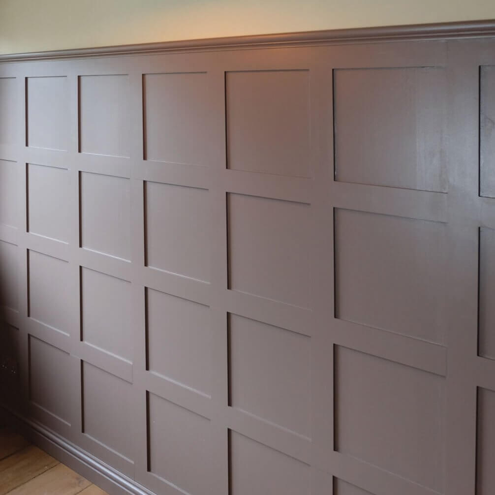 Jacobean Wall Panelling in an Office.